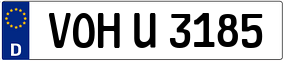 Truck License Plate